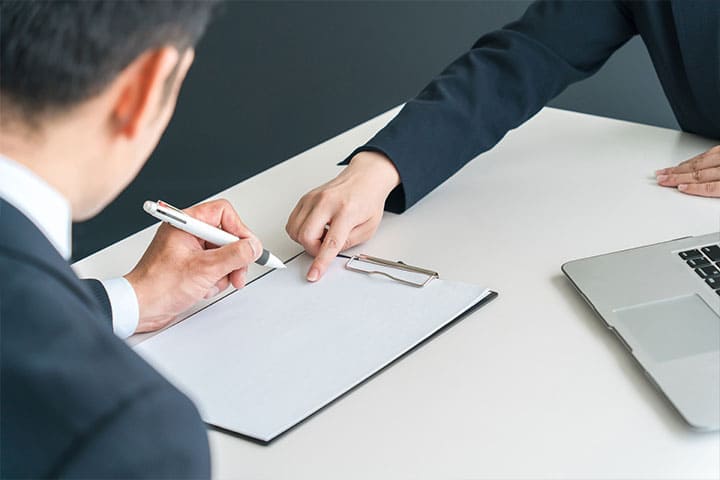 面接～労働条件提示